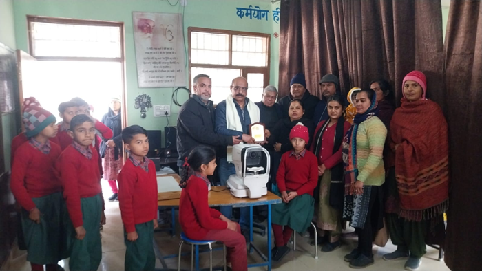 Eye check up of government primary school students, 150 persons were observed